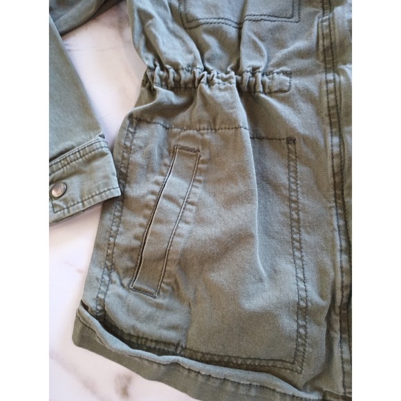 Old Navy Women's Green Cargo Jacket Military Style Size XS Lightweight Utility - Picture 10 of 16